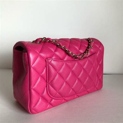 hot pink mini chanel bag|pink chanel bag vintage.